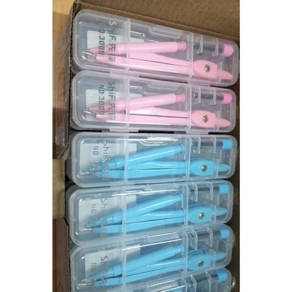 

Harga Grosir 1Dus24pcs Jangka Besi Warna Plus isi pensil DCS39 ART K8O3