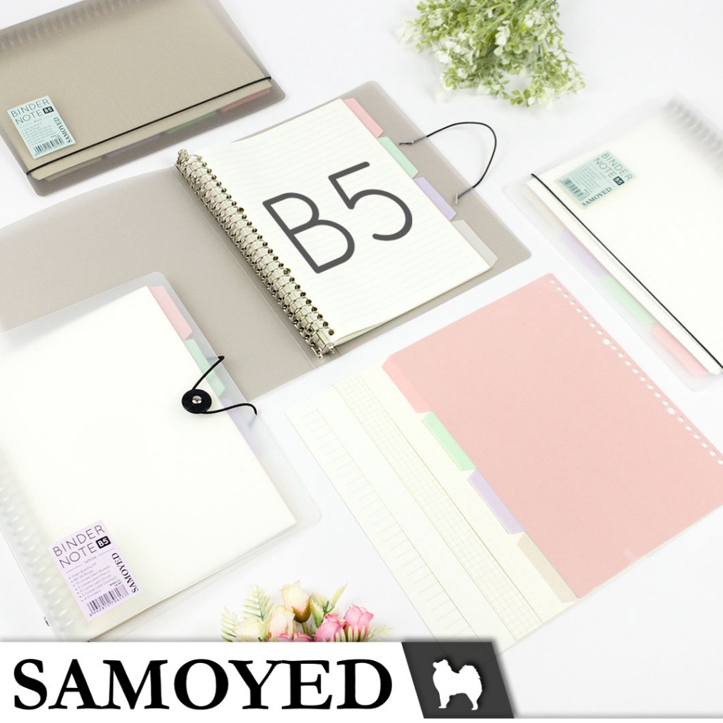 

Binder Note Loose Leaf Binder B5 26 Ring Samoyed BNNT51 ART T6J9