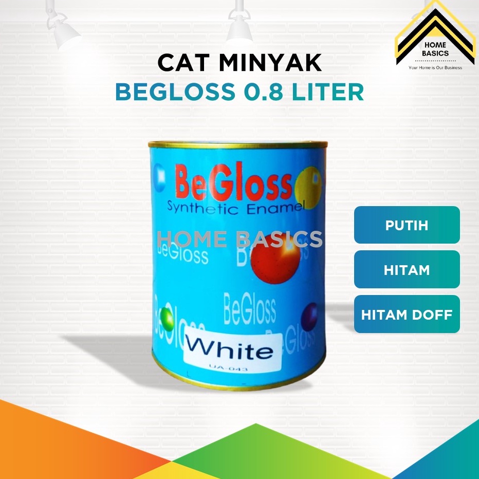 

Cat Minyak Murah BeGloss 8 Liter Cat Kayu Cat Besi Hitam Putih ART X9G4