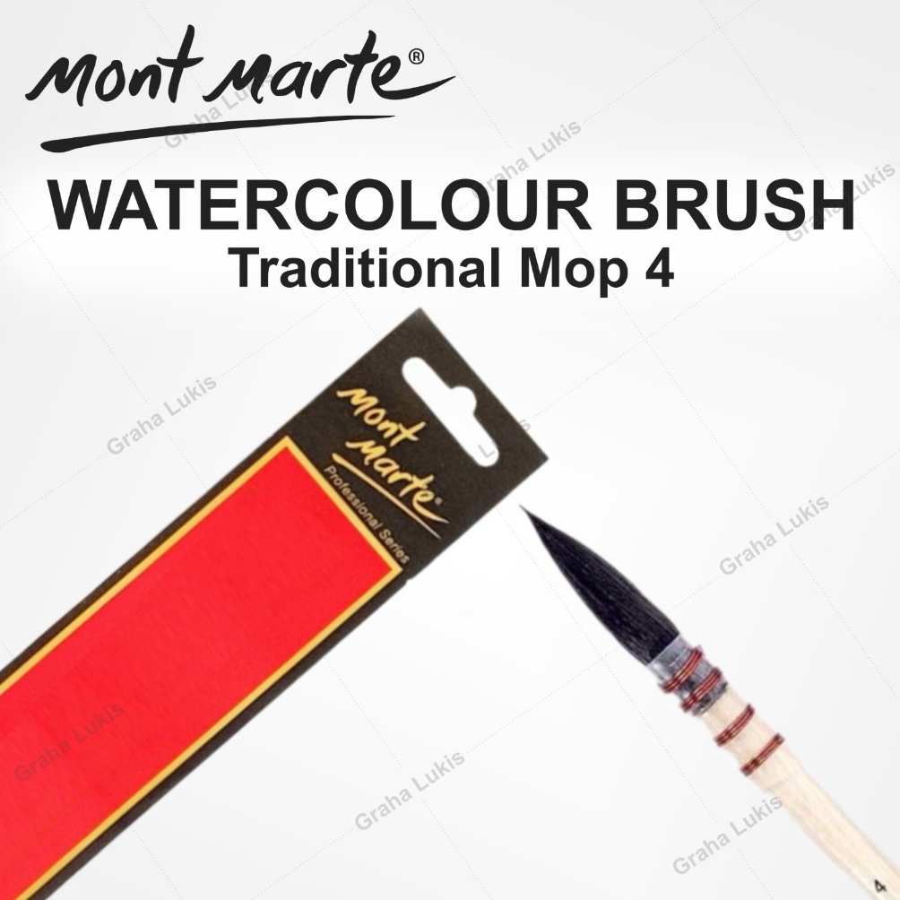 

Mont Marte Watercolour Traditional Mop 4 ART N8S2