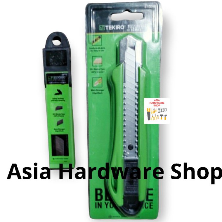 

Paket Pisau Cutter Besar 18mm TEKIRO Isi Refill Cutter Isi 1 pcs ART F5R5