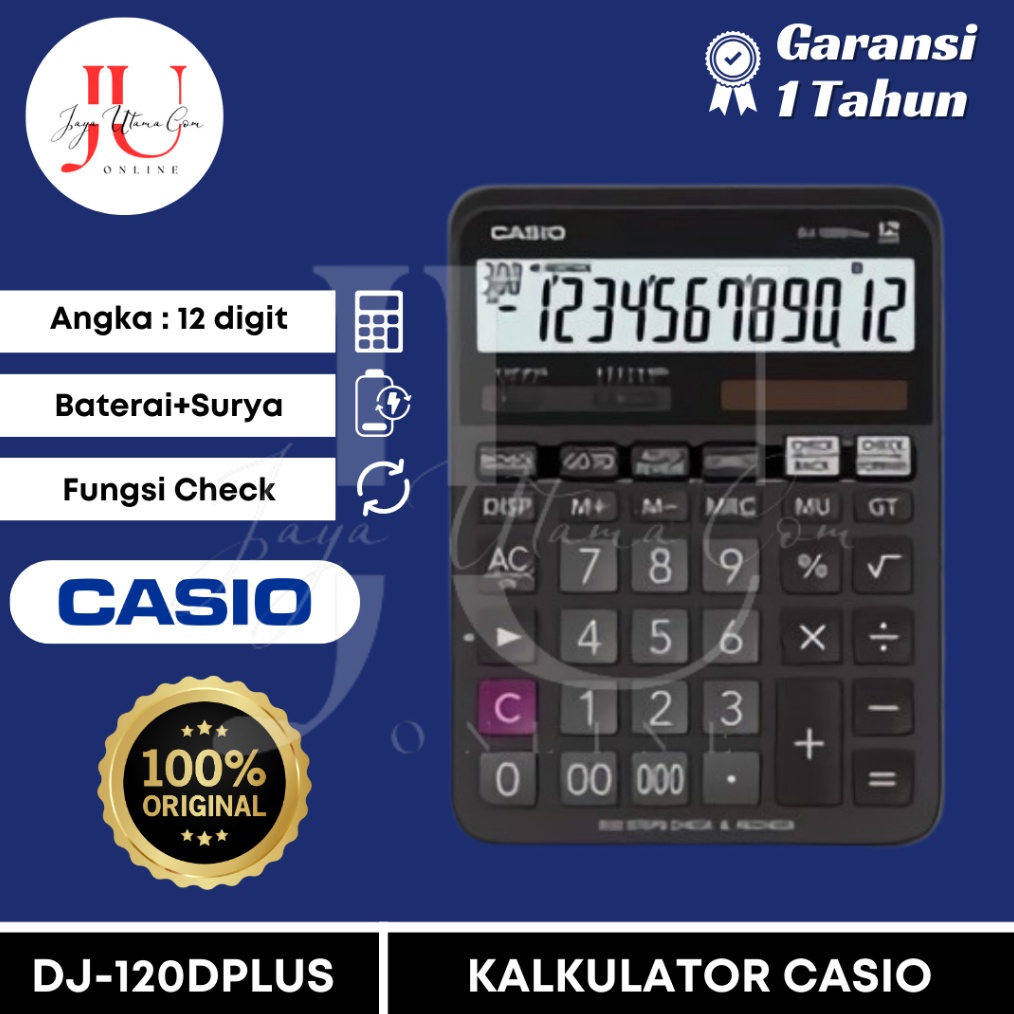 

Kalkulator Casio DJ 12 D Plus CHECK CORRECT ART I3V5