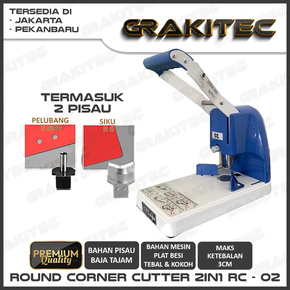 

Mesin Pingul 2 in 1 Alat Potong Sudut Siku Kertas Pelubang Plong ART T1V6