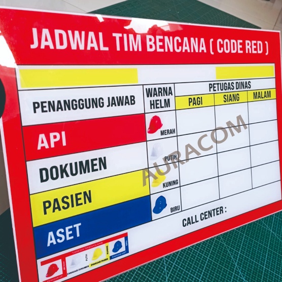 

TERLARIS Papan Code Red Akrilik Siap Pakai Melayani Desain Custom ART W6A5