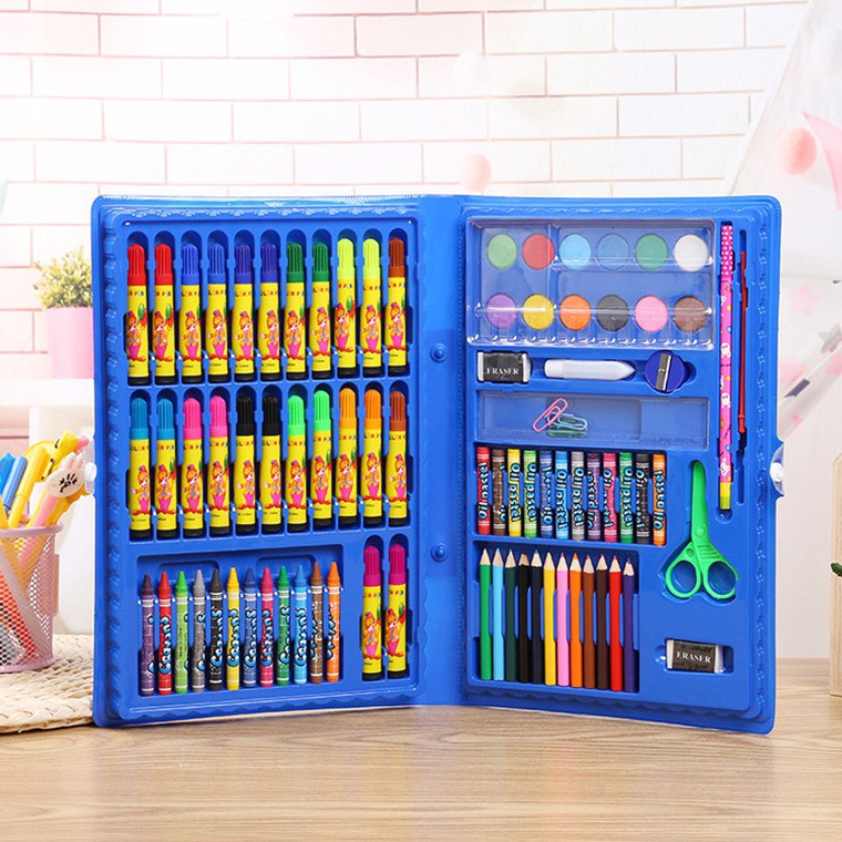 

Retaily Crayon Set Isi 86 Pensil Warna Cat Air Alat Lukis Karakter Stationary Color Pencil ART Q9B8