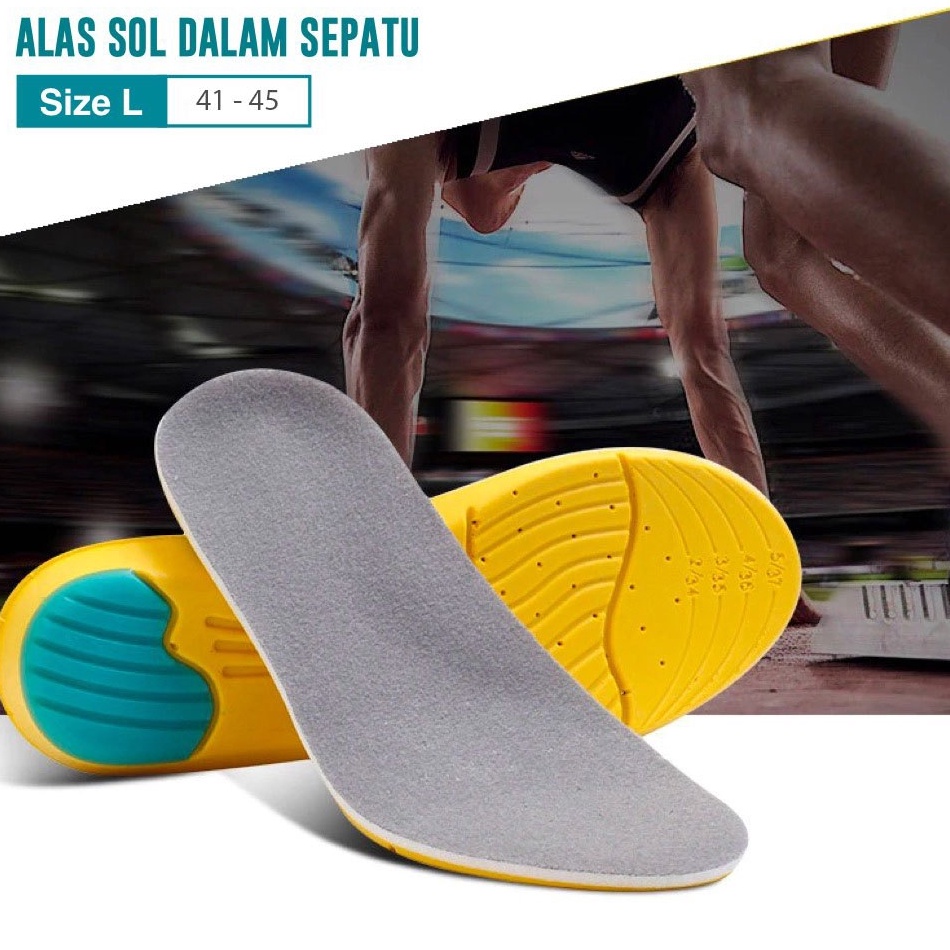 ART C86K Insole Sepatu Pria Insole Sepatu Alas Kaki Orthopedic Running Cushion L Sol Sepatu Empuk