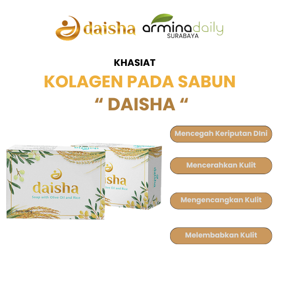 Pembersih Wajah Sabun Daisha Kolagen Armina Daily