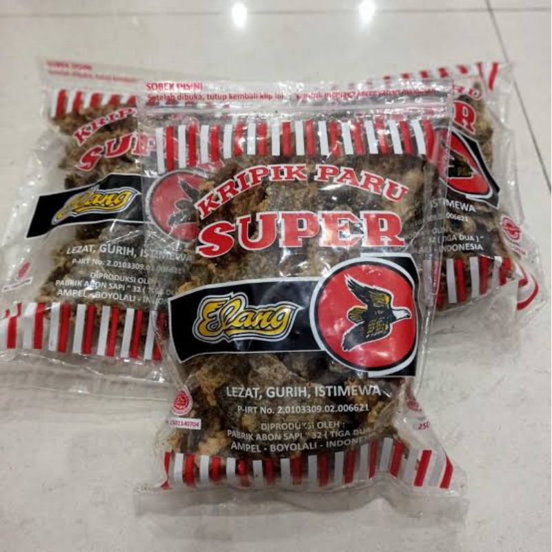 

Keripik paru 250gram elang