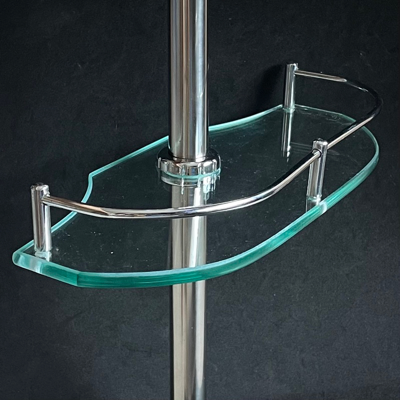 plangset kaca shower tiang / rak kaca shower tiang / rak shower tiang / plangset kaca