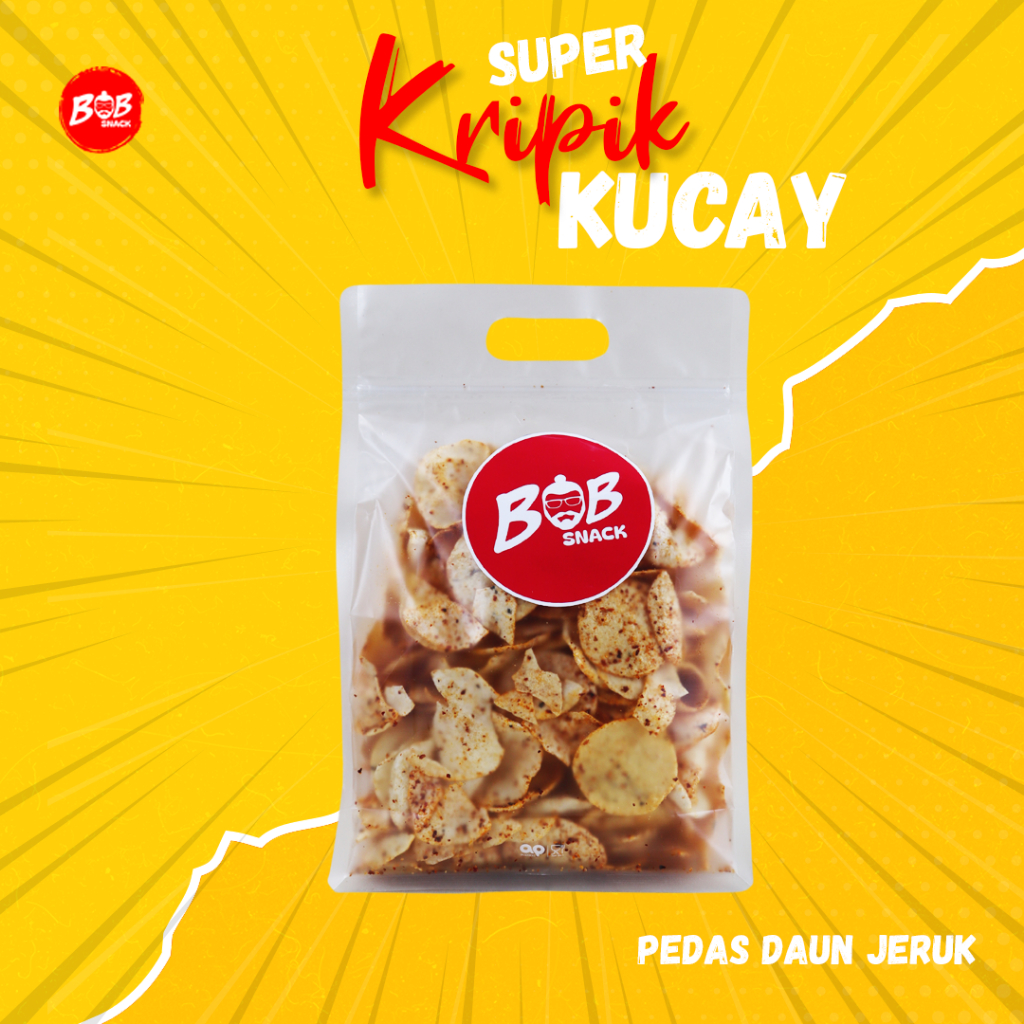 

Kecimpring Bob Snack [100 gram] | Kicimpring Pedas Daun Jeruk | Opak Singkong