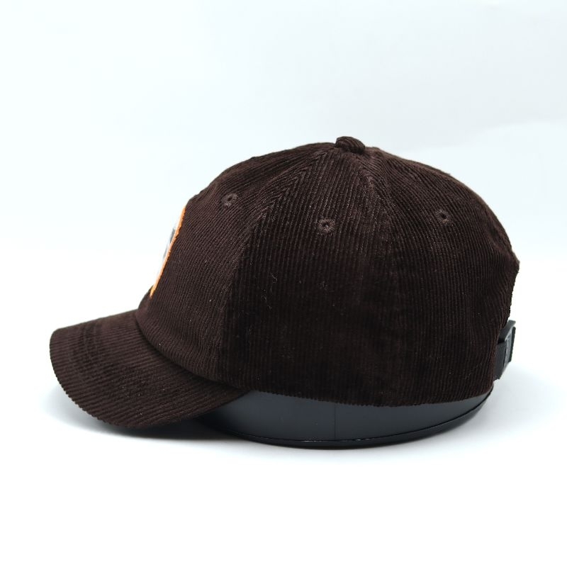 Farwide - Topi Sixpanel Corduroy Lidah Pendek
