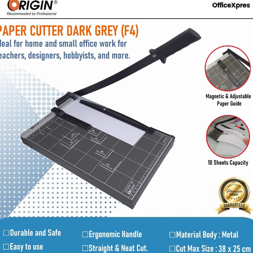 

Alat Pemotong Kertas F4 Alat Potong Kertas Origin F4 Paper Trimmer Paper Cutter Folio Cutting Board F4 ART G2F4