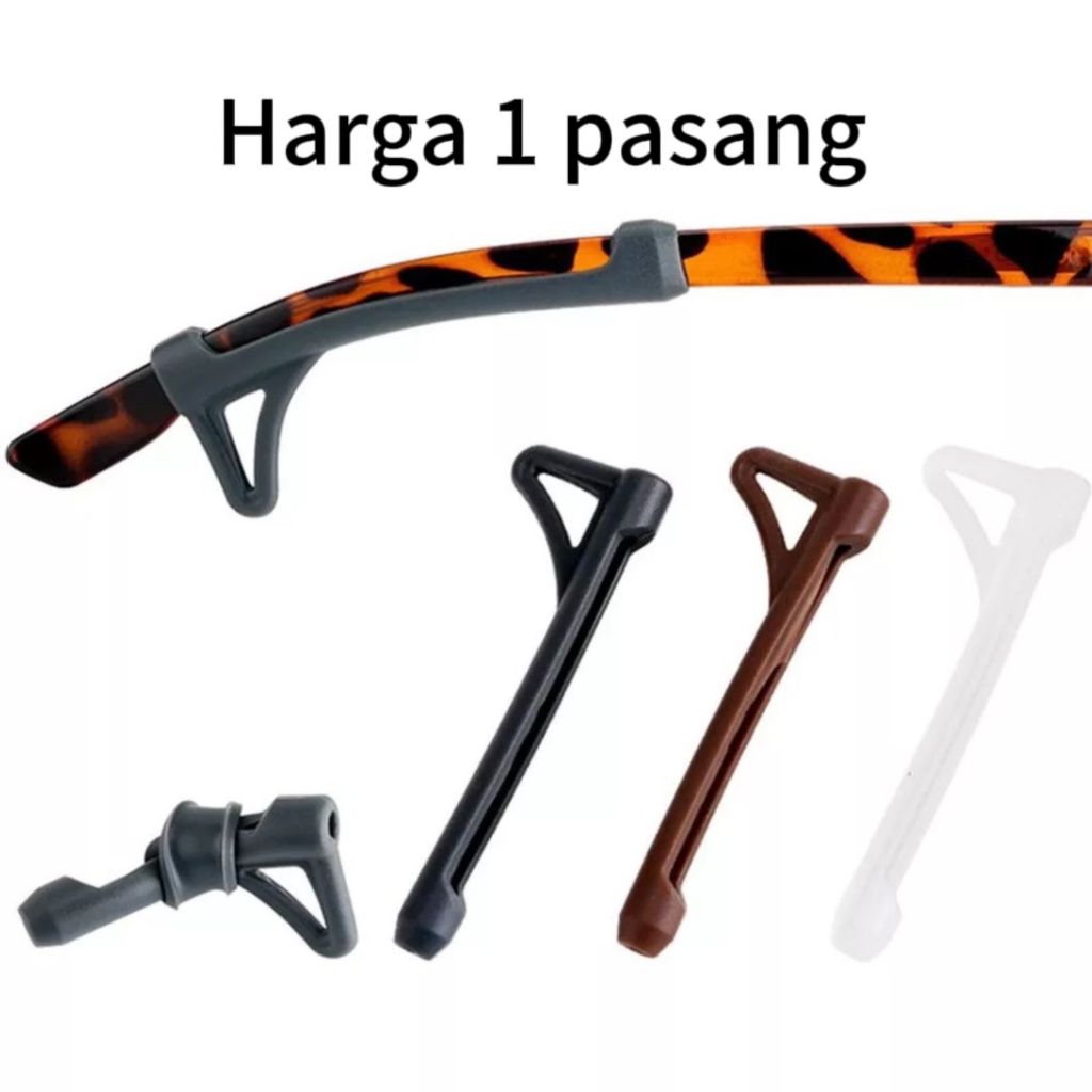 Ear hook frame kacamata anti slip ear hook penahan kacamata silikon sport