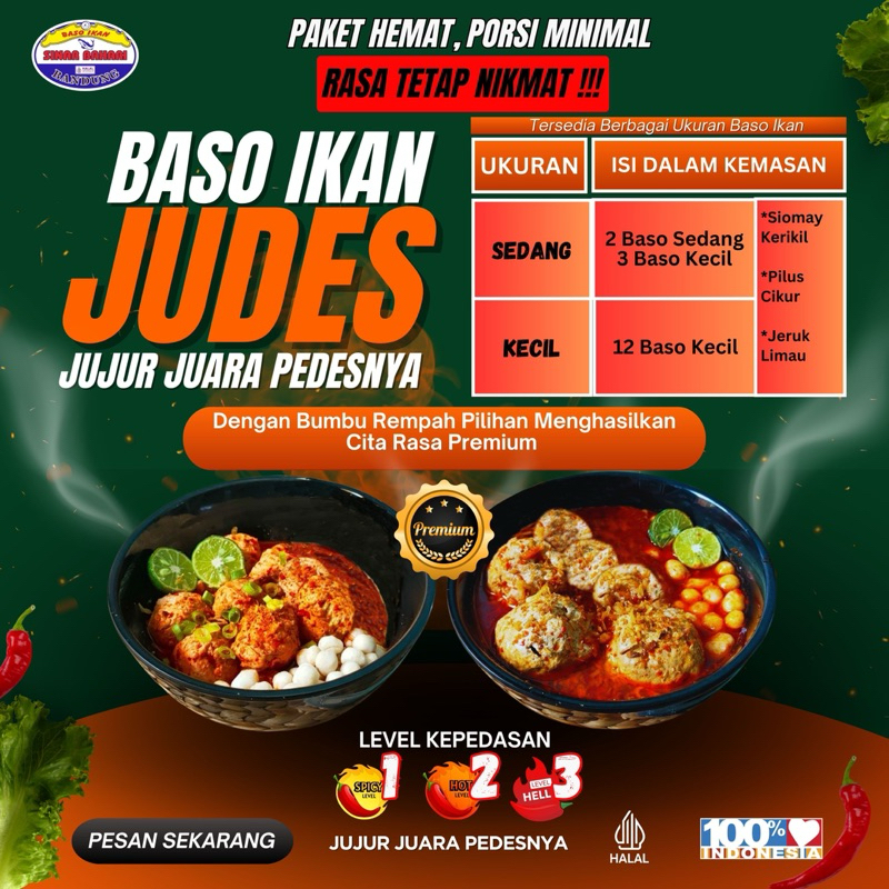 

EDISI HEMAT BASO/BAKSO IKAN SINAR BAHARI BANDUNG JUDES Jujur Juara Pedesnya