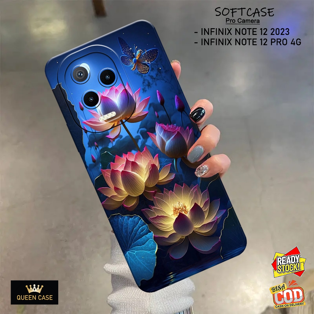 Case Hp INFINIX NOTE 12 2023 , INFINIX NOTE 12 PRO 4G Terbaru - Fashion Case BUNGA - Casing Hp INFIN