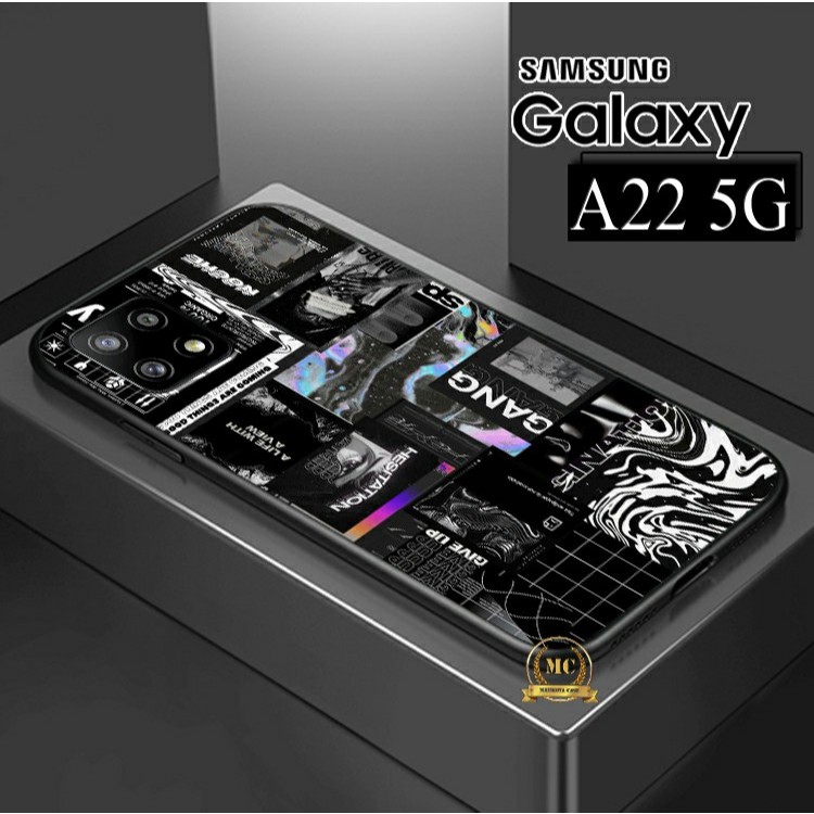 Case Samsung A22 - Softcase - Casing terbaru - Softcase kaca Samsung A22 (U 407)