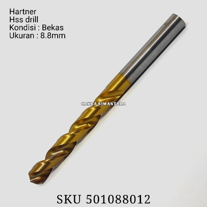 Mata bor 8.8mm bekas drill HSS 8.8 mm untuk besi 8 8 mm