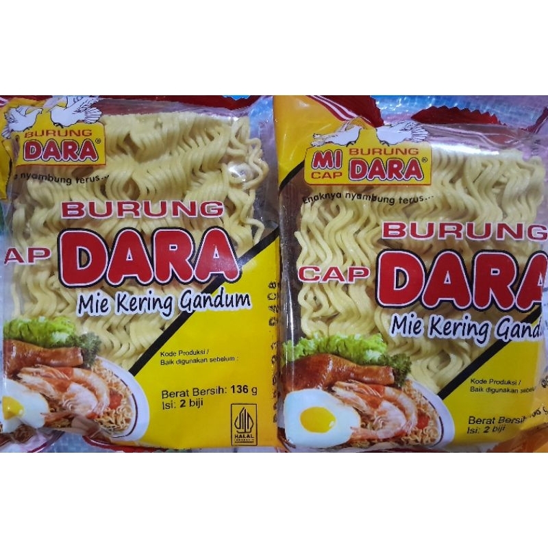 

Mie Burung Dara Kering 136Gr