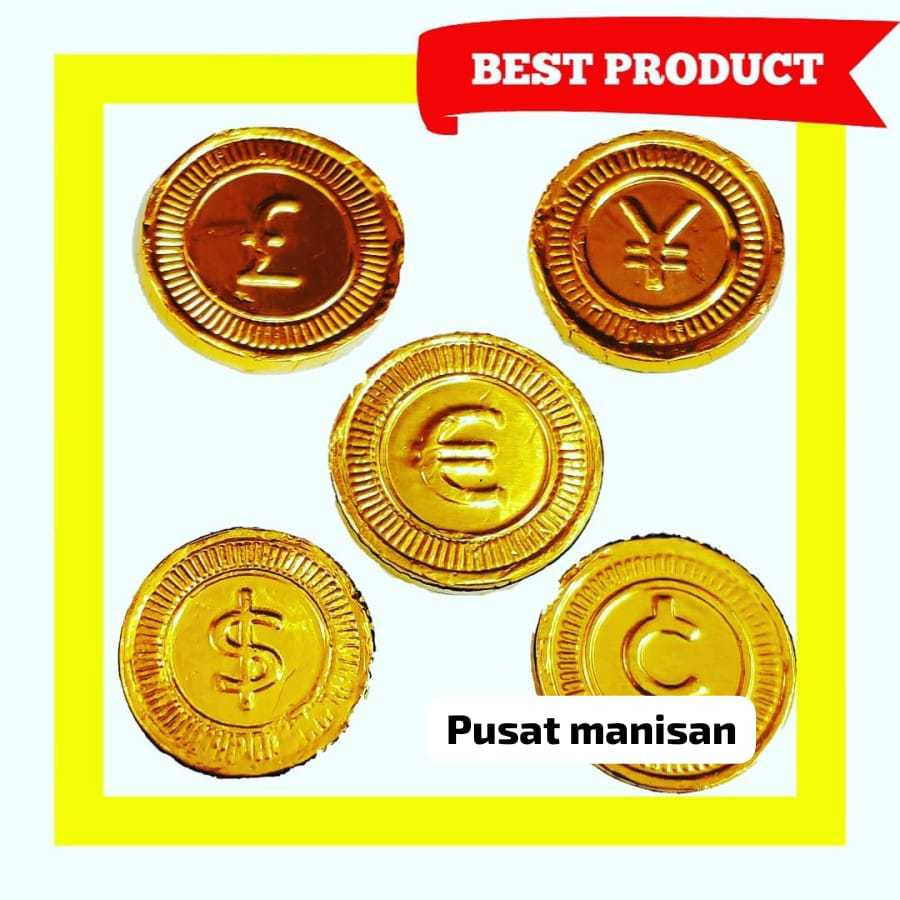 

PUSAT MANISAN COKLAT KOIN DOLLAR MATA UANG EMAS / COKELAT COIN CHOCOLATE GOLD 200PCS