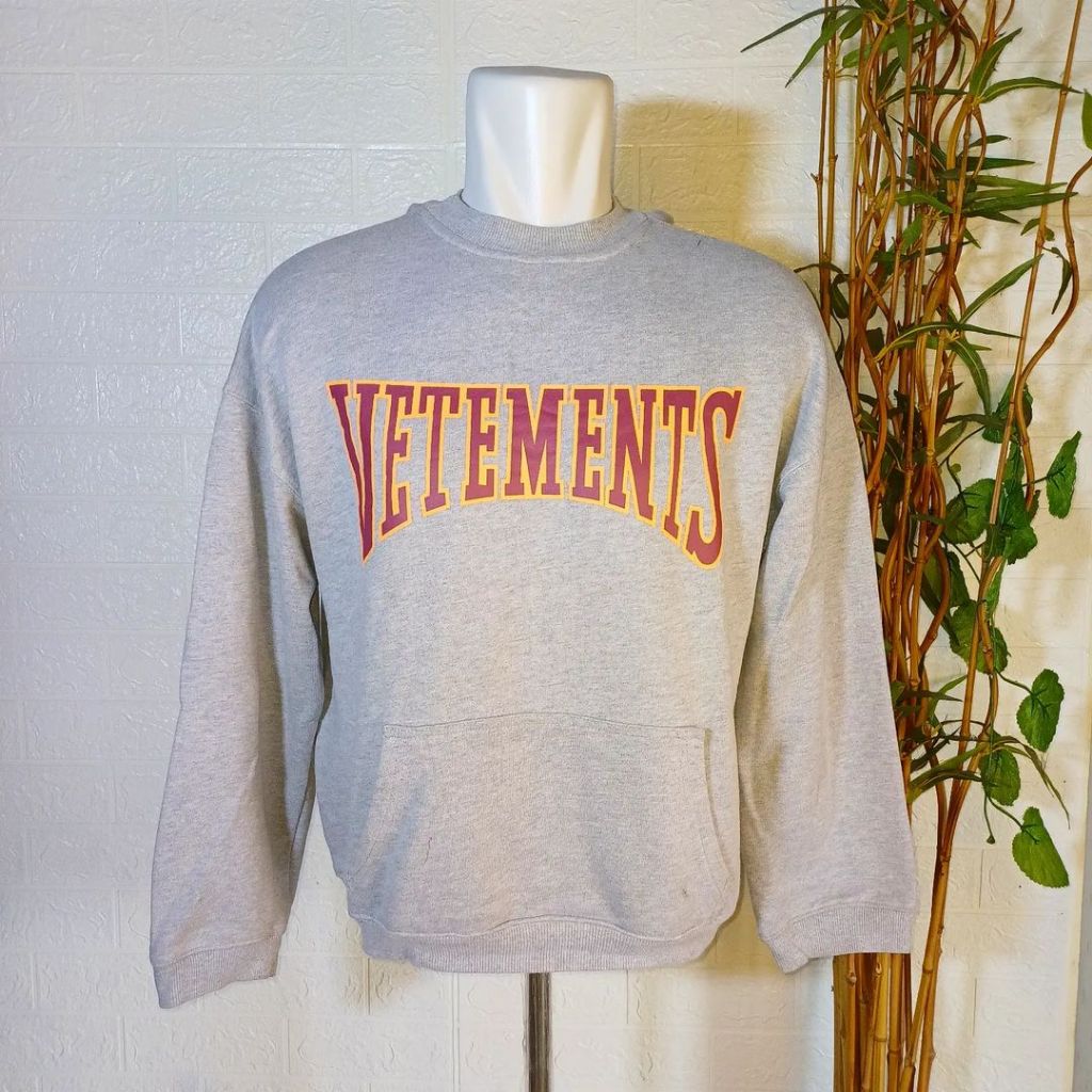 HOODIE +CREWNECK VETEMENTS REFERSIBLE, SIZE M (SECOND BFRANDED) HD0017