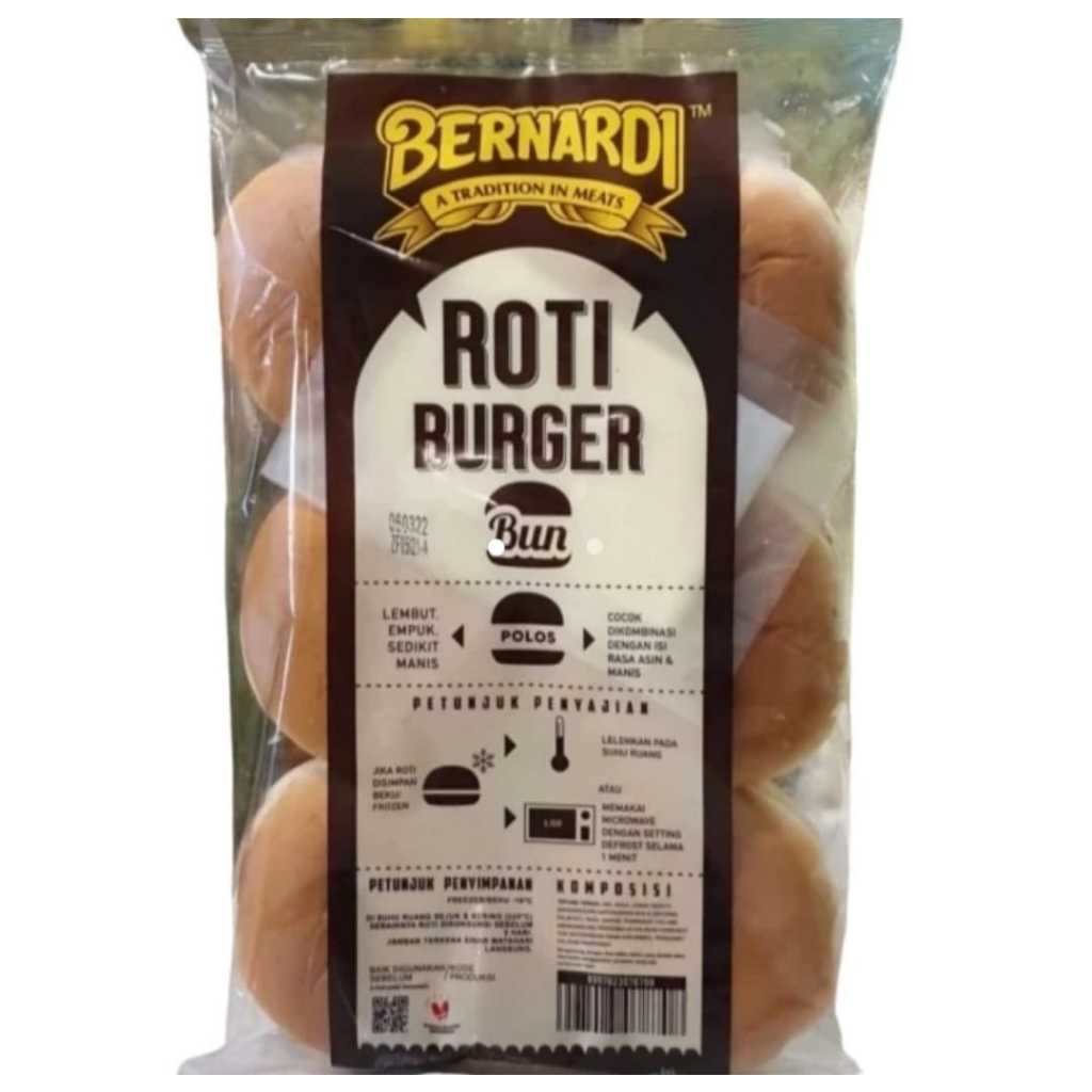 

Roti burger polos bernardi / roti burger bun benardi