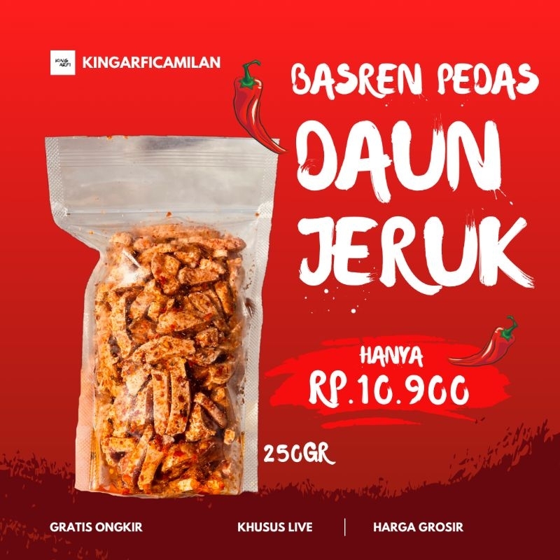 

(250Gr) BASRENG PEDAS DAUN JERUK GRADE B