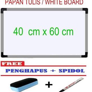 

White Board Papan Tulis 4 x 6 Cm Free Spidol Dan Penghapus ART Y6Z4