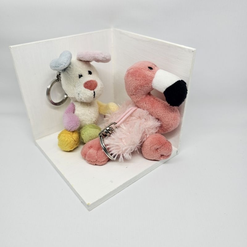 BUNNY FLAMINGO KEYCHAIN BAGCHARM GANCI DOLL NICI