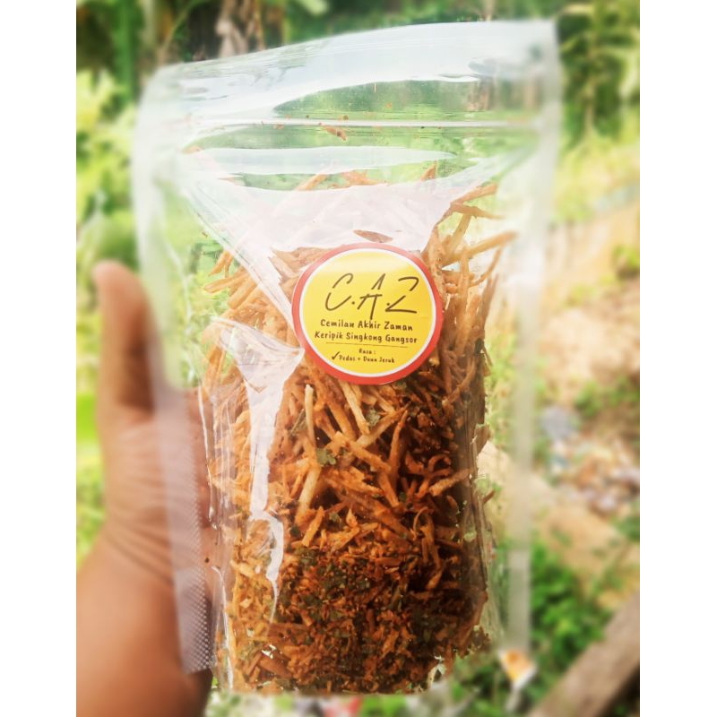 

Keripik singkong gangsor 90 Gram Pedas daun jeruk |original daun jeruk|balado daun jeruk