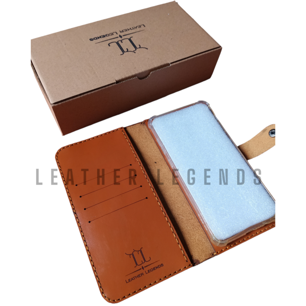 Leather Case handphone kulit asli / Dompet hp all type android & iphone gratis nama/ Dompet hp iphon