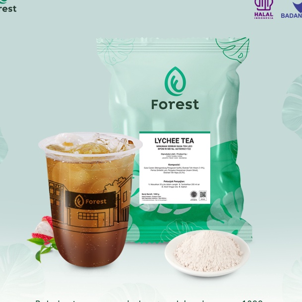 

DiSkon Bubuk Minuman Teh LYCHEE TEA Powder 1 gr FOREST