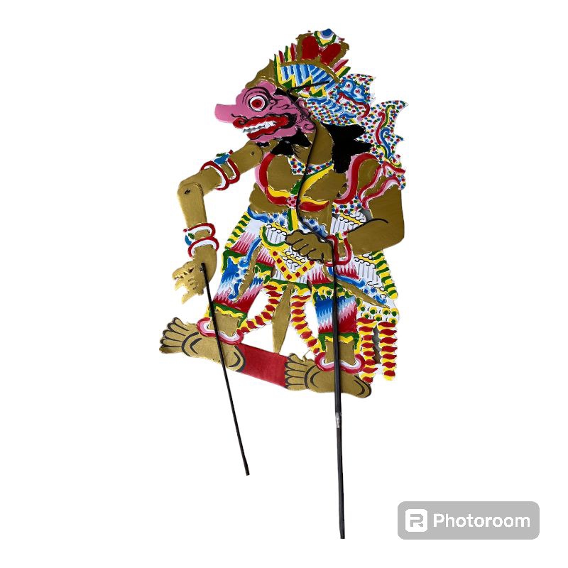 Wayang Buto Raton mainan anak hiasan dinding wayang kertas duplex karton wayang Buton Raton mainan e