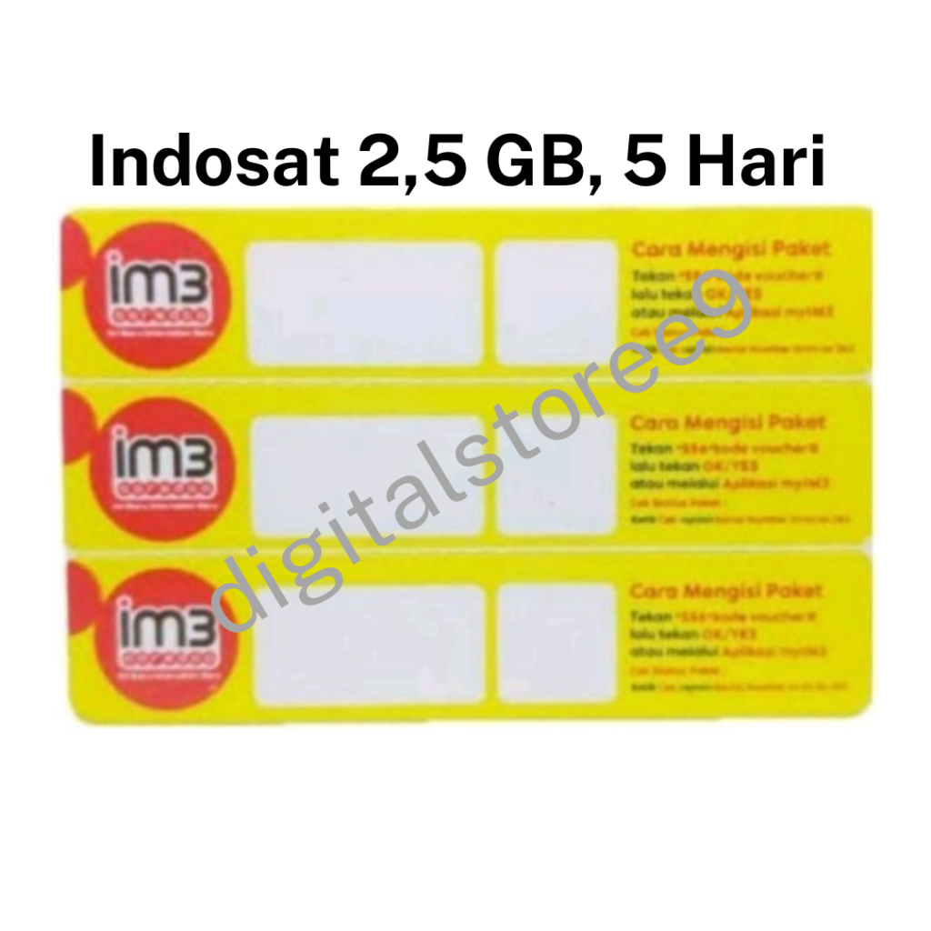 Voucher Indosat 2,5GB 5 Hari