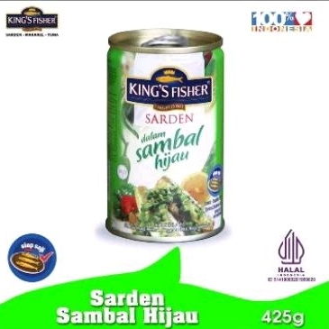 

sarden king fisher sambal hijau155 425 gram