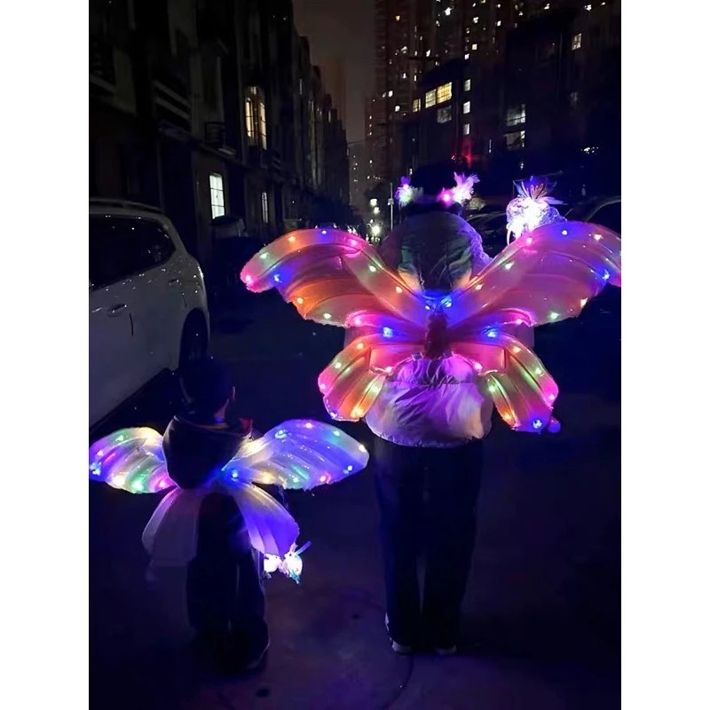 Mainan Balon Sayap Kupu Kupu LED / Mainan Balon Sayap Kupu Kupu / Mainan Balon / Balon Cocok Untuk A