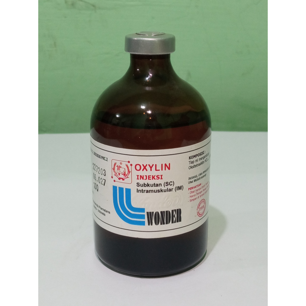 OXYLIN INJEKSI 100ML WONDER Antibiotik Hewan Spektrum Luas