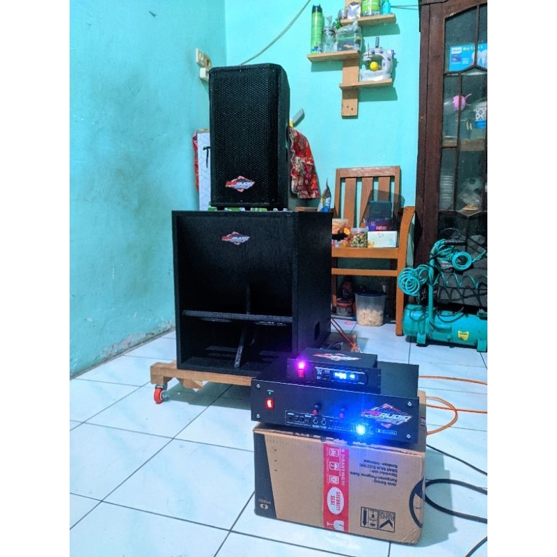 Miniatur Sound System 12inch Siap bunyi tinggal untir,Sound rumahan Sound teras