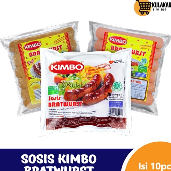 

Stok terbaru Sosis sapi bratwurst Kimbo premium quality Isi 1pcs