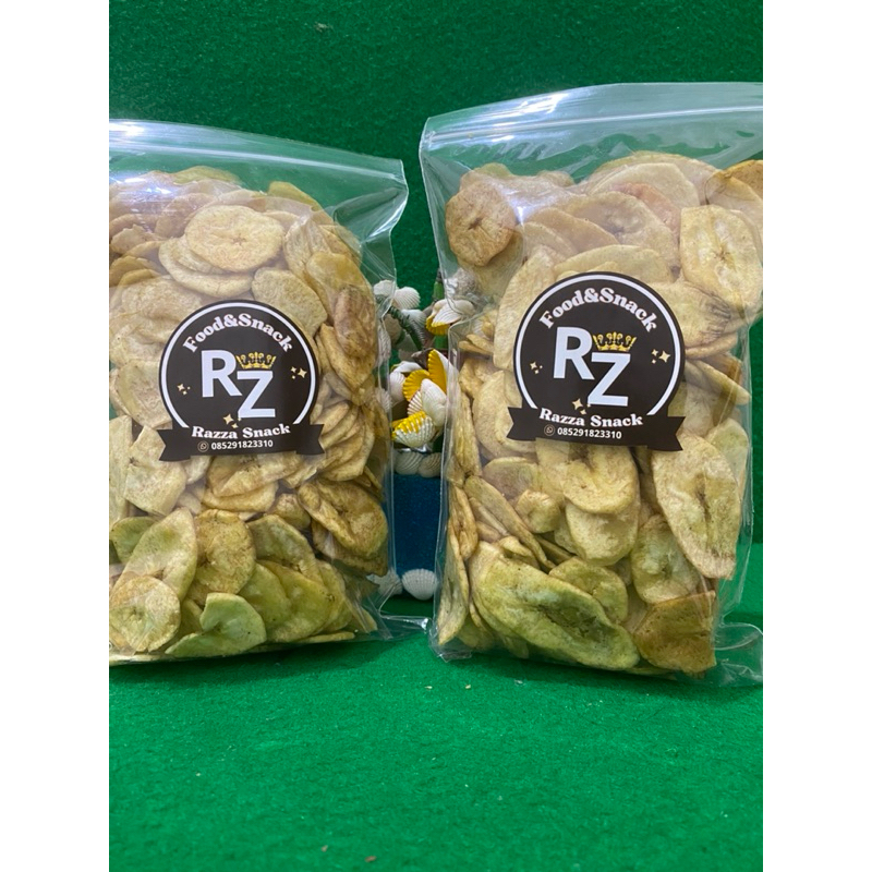 

500Gram Keripik Pisang Manis Asin Original Renyah Gurih - Razza Snack