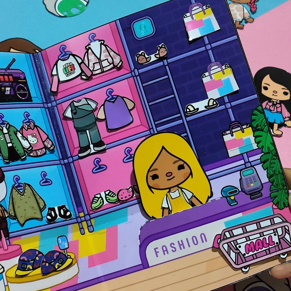 

TOCA BOCA MALL SERIES Khanza Online mainan edukatif anak Viral Terbaru SUDAH LAMINASI ANTI AIR KHANZA ONLINE ART U4U5