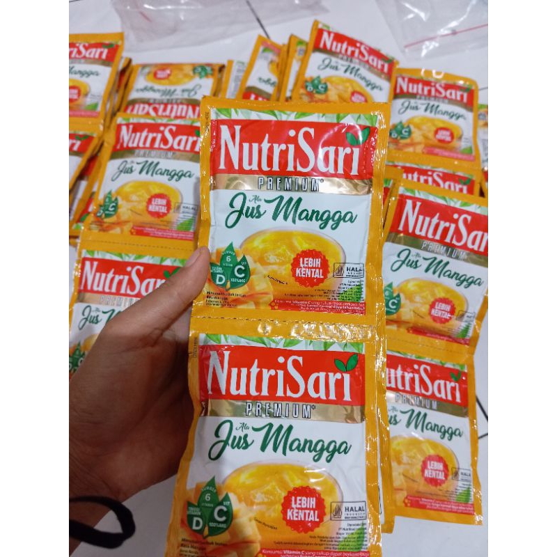 

nutrisari premium jus mangga 1 renteng, 10sacet