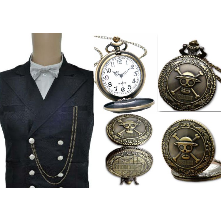 ART A3O Jam Saku one piece anime keren free box dan baterai