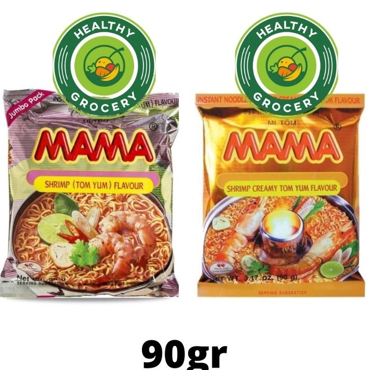 

77 Mama Shrimp Creamy Tom Yum Flavour 9gr Mie Instan Rasa Udang