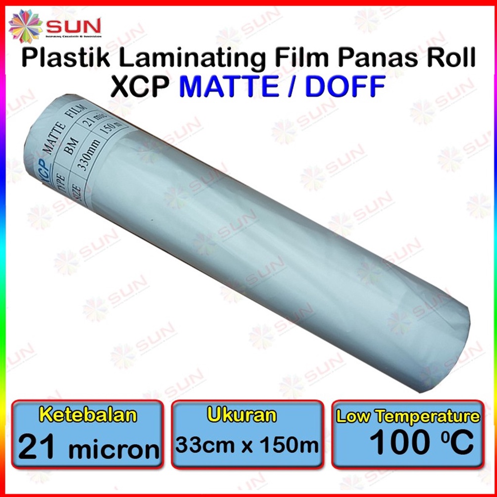 

Plastik Laminasi Panas Roll Doff Glossy 33cm 21micron XCP ART Y7T1