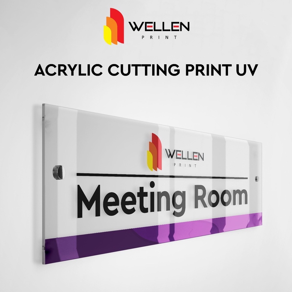 

WELLEN PRINT Acrylic Sign Board UV Print Akrilik Papan Nama Tanda Ruangan Pelunjuk Arah Custom Signage Acrylic ART W3P7
