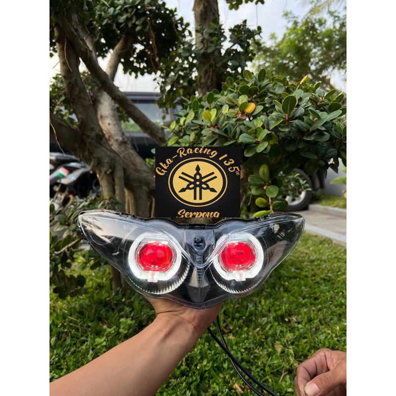 Lampu depan jupiter z burhan burung hantu custom LED