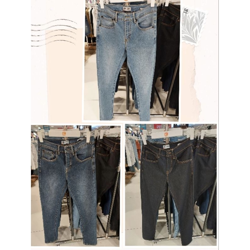 EMBA - Celana Jeans Denim Panjang Slim Fit Pria Size 27-38 Original
