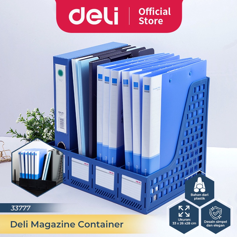 

Deli File Tray Rak Box File Bahan Plastik 4 Sekat 33777 ART K3M4