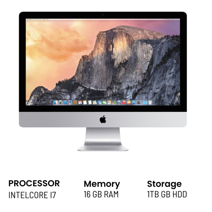 Second Dekstop Murah iMac 21-inch Late 2017 Slim 16GB HDD +1TB