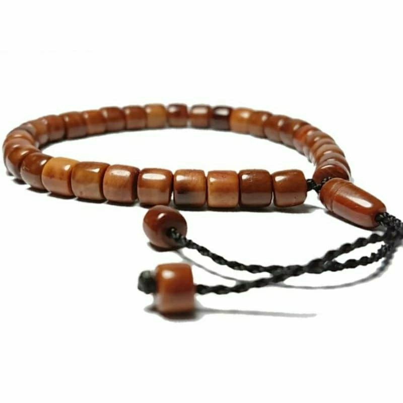 gelang tasbih/koka/kaoka/kaukah/motif marjan 33 butir warna coklat